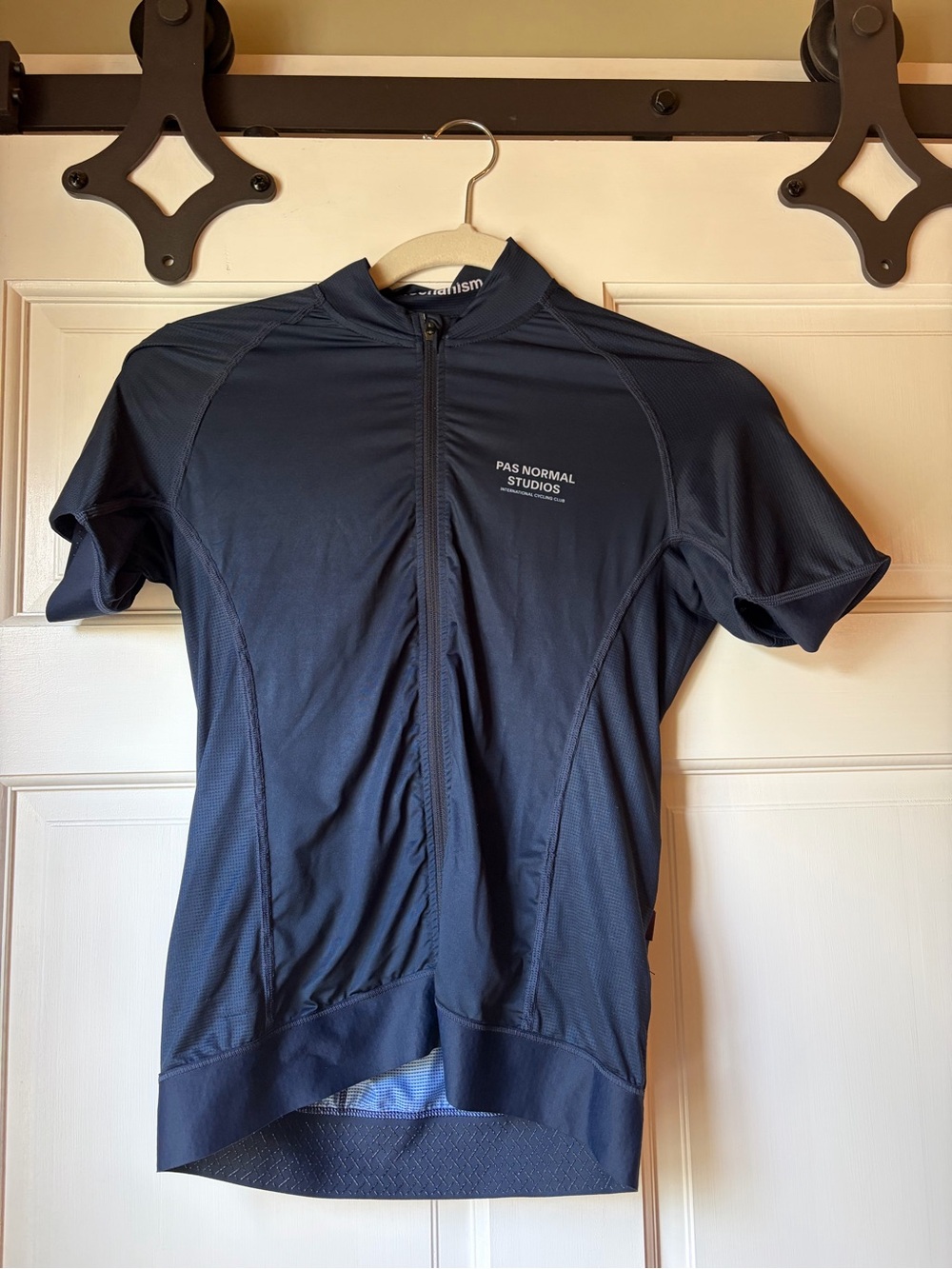 Pas Normal Studios Women's Mechanism Short Sleeve Cycling Jersey — Navy